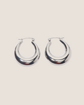 Lucy Hoop Earrings - Silver