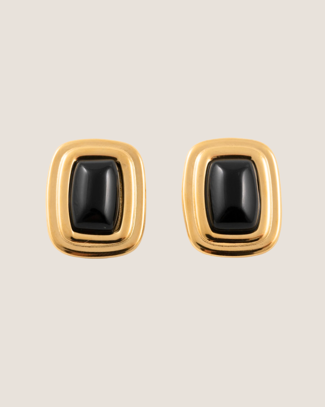 Oak Earrings - Black