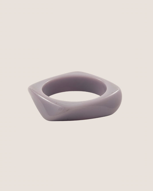 Medium Curvy Purple Resin Bangle