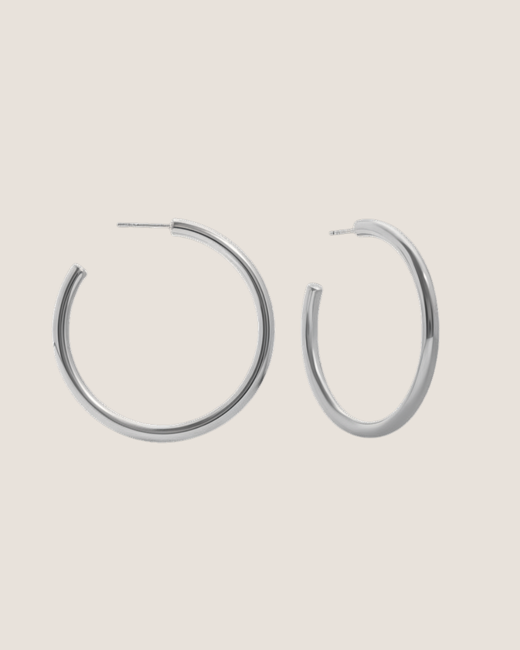 Billie Hoops - Silver