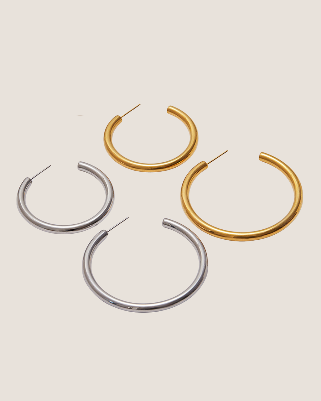 Billie Hoops - Silver